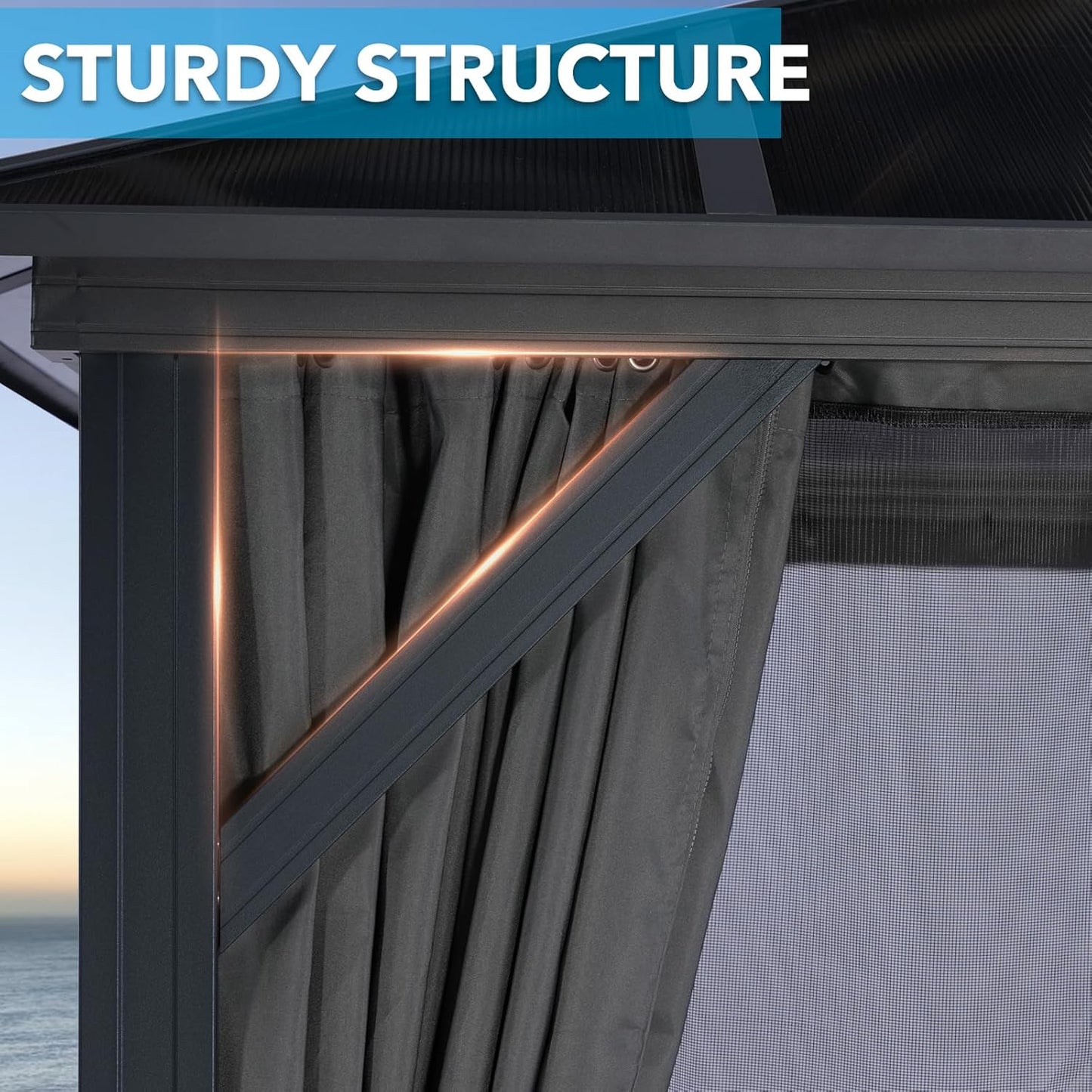 Premium Pavillon 3x3 m – Wetterfestes Doppeldach, Aluminiumrahmen & Vorhänge