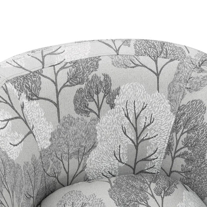 Drehbarer Sessel Debbie – 77 cm Breite, gepolstert, mit 360° Drehfunktion