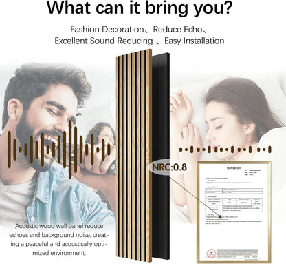 3D-Wandpaneel – Echtholz-Oberfläche, Akustische & Dekorative Wandverkleidung