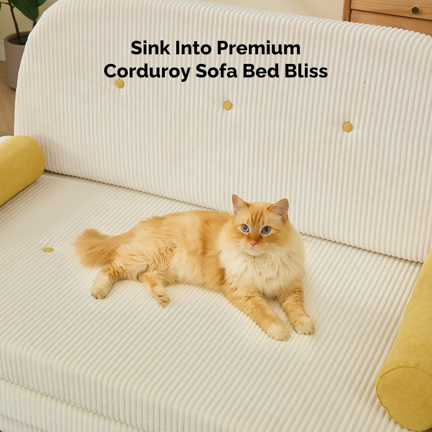 Ausziehbares Queen-Sofa-Bett – Verstellbar & platzsparend