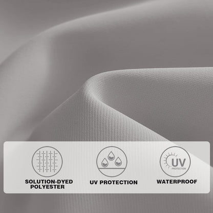 LED Solar-Terrassenschirm 2,7 m mit Kurbel & Neigungsfunktion – 32 LEDs, wasserabweisend, für Garten, Terrasse & Pool